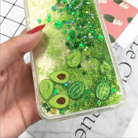TheBoldBohemian Accessories - Floating avocado watermelon phone case iPhone X